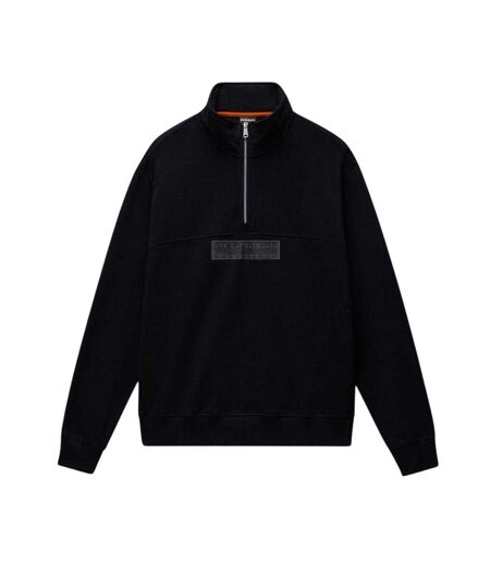 Mens Box Logo Sweatshirt Black Napapijri