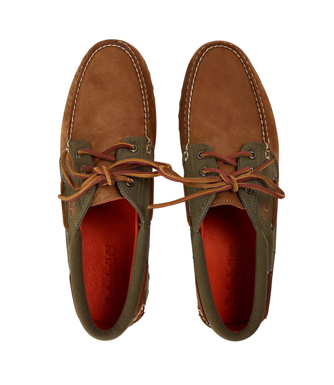 Mens Authentic Leather Boat Shoes Medium Brown Timberland-3