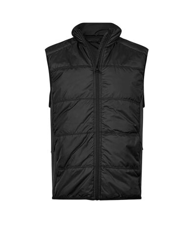 Mens Stretch Hybrid Gilet Black Tee Jays