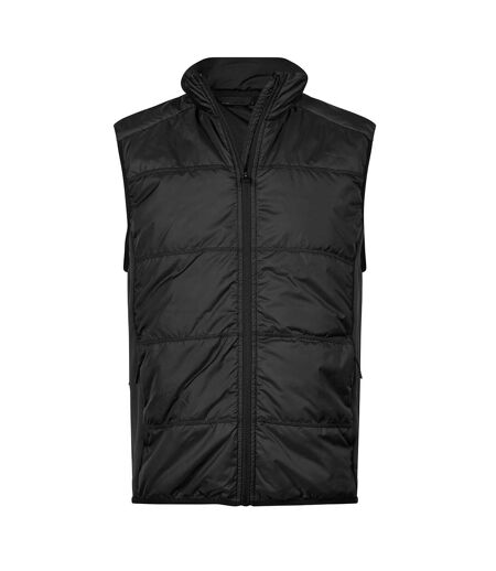 Mens Stretch Hybrid Gilet Black Tee Jays