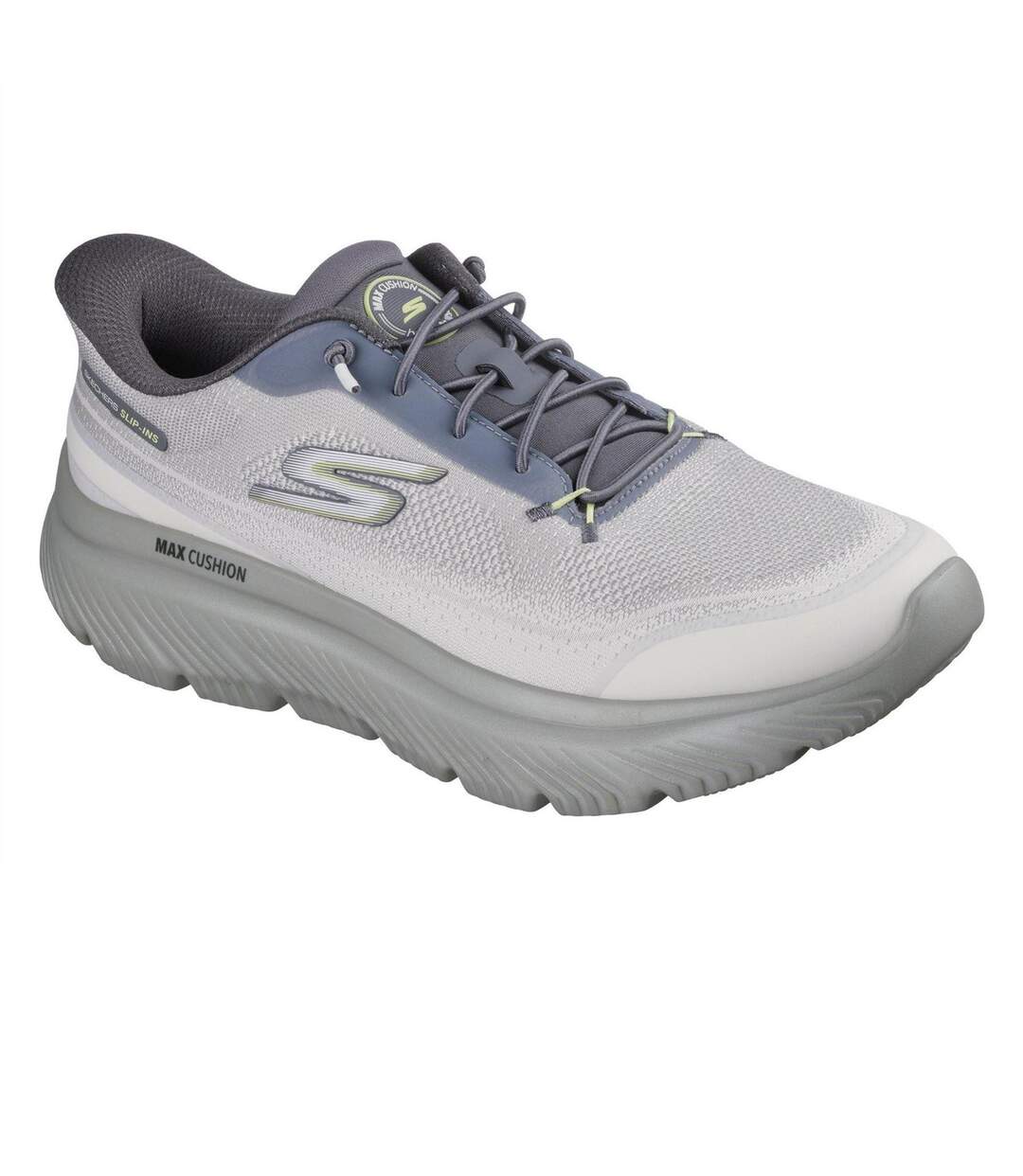 Baskets Walk Max Homme Anthracite Vert Clair Skechers-3