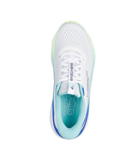Womens/ladies Max Run Max Cushioning Trainers White Multicoloured Skechers