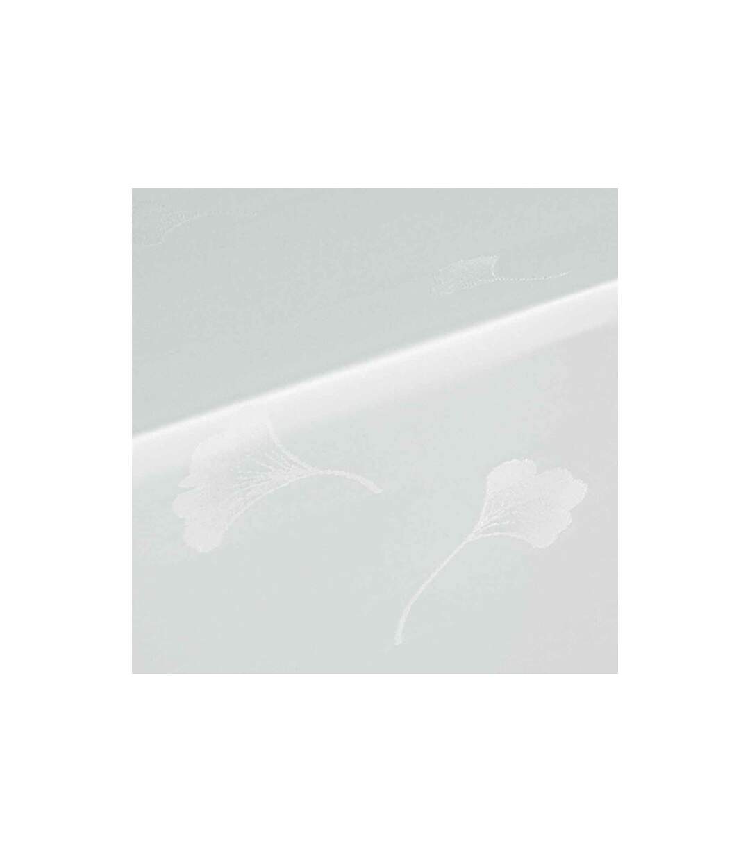 Nappe Imprimé Jacquard Ophélie 140x250cm Blanc-2