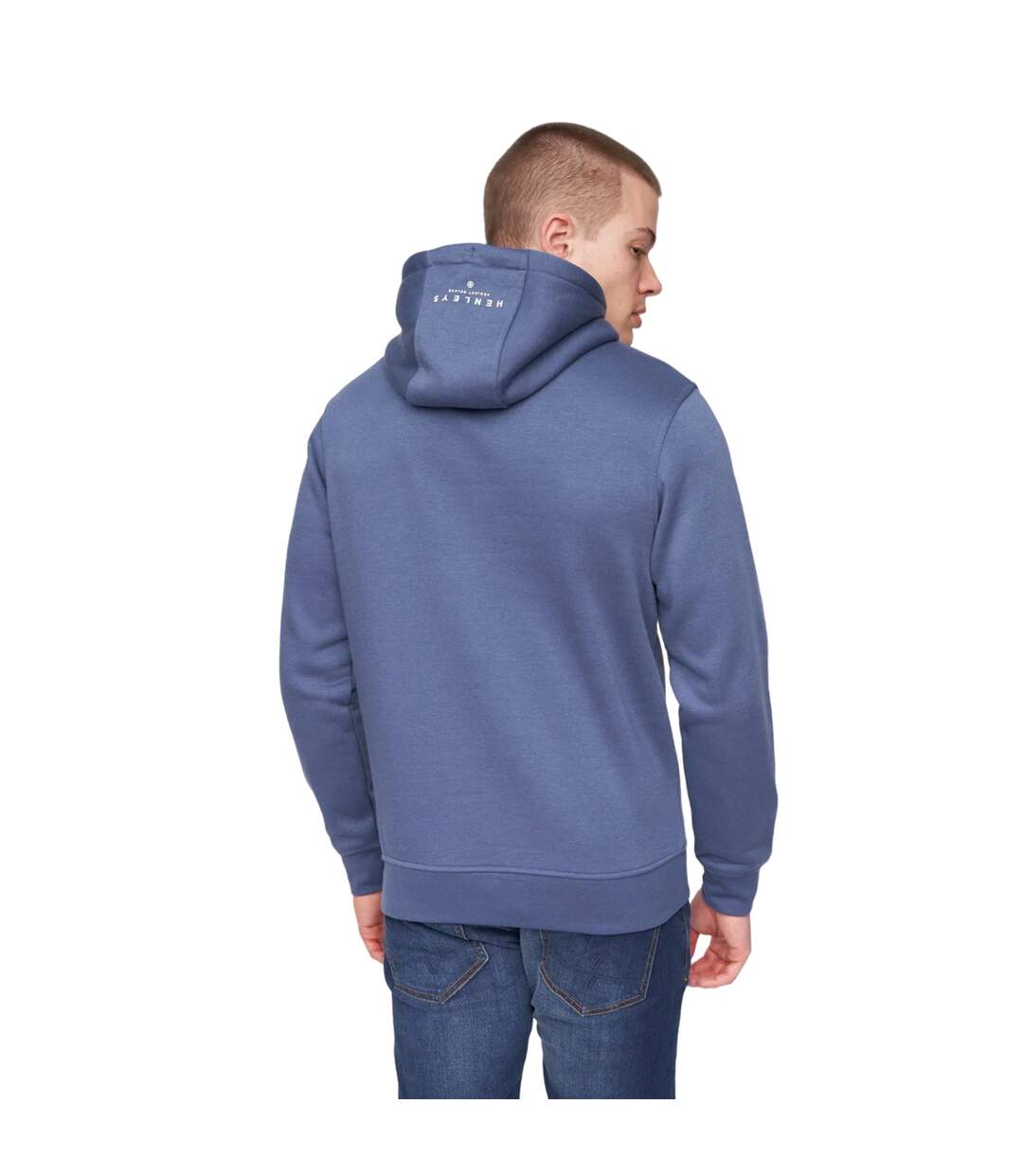 Sweat à capuche scripthen homme bleu vif Henleys-2