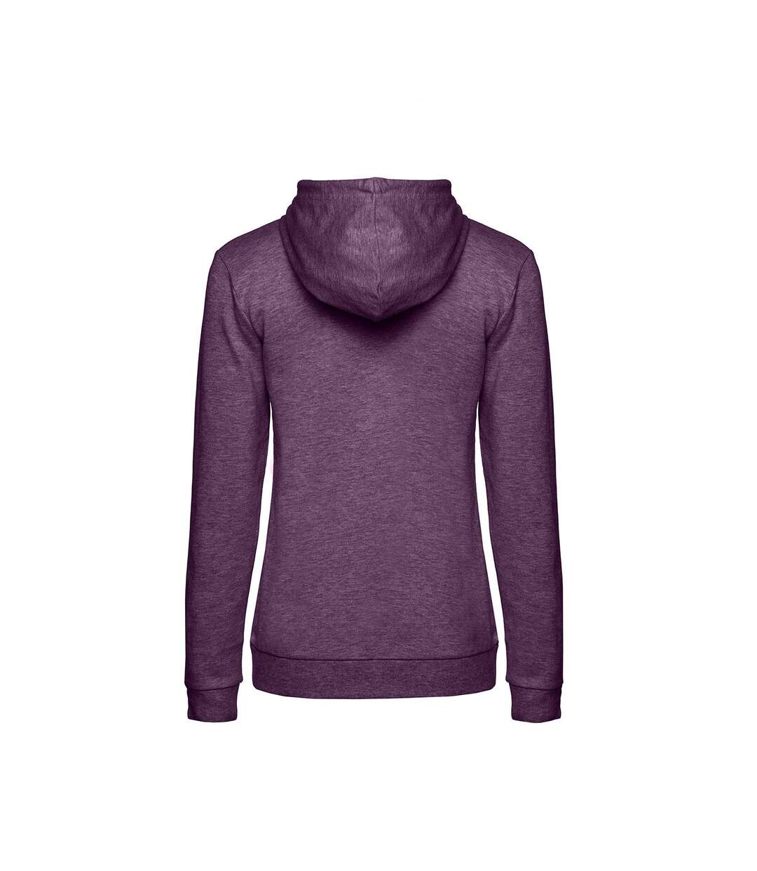 B&c Womens/ladies Sweat À Capuche Violet Chiné BANDC-2