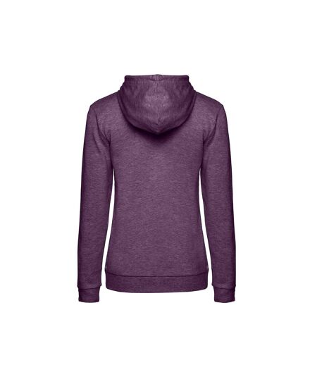 B&c Womens/ladies Sweat À Capuche Violet Chiné BANDC