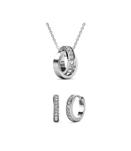 Parures Circle Hoop, Cristal d'Autriche