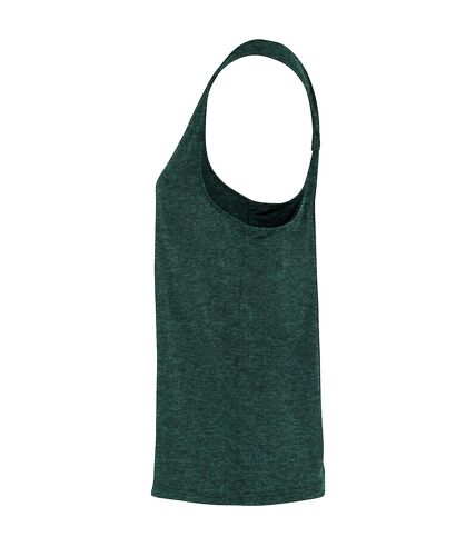 TriDri Womens/Ladies Yoga Knot Vest (Forest Green/Black Melange) - UTRW6537