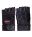 Unisex Adult Bodybuilding Fingerless Gloves Black ProFit-3