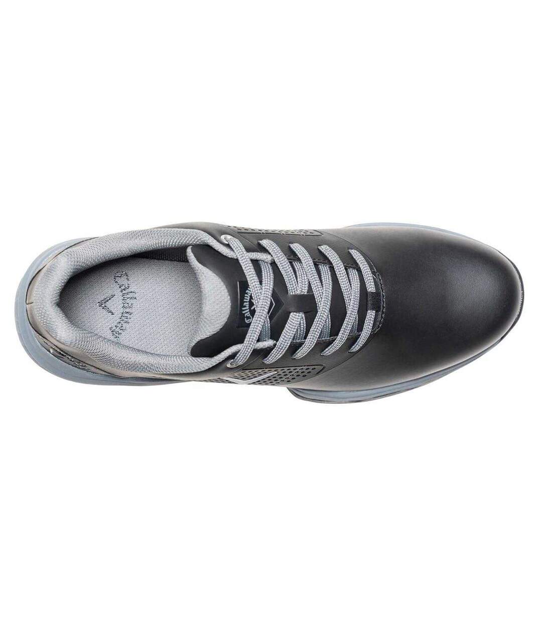 Mens Cheviot Leather Golf Golf Shoes Black Callaway-2
