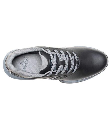 Mens Cheviot Leather Golf Golf Shoes Black Callaway