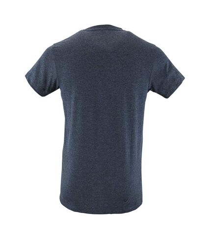 SOLS Mens Regent Slim Fit Short Sleeve T-Shirt (Heather Denim) - UTPC506