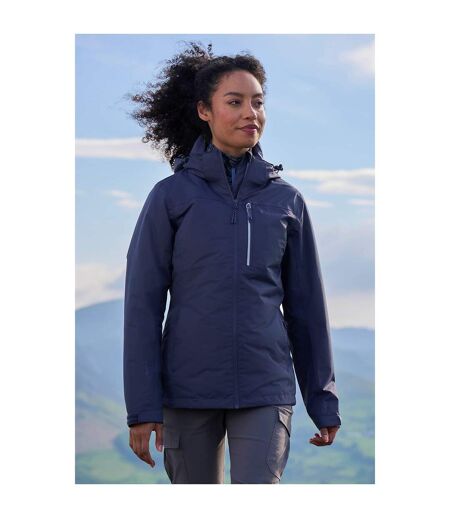 Womens/ladies Rainforest Ii Extreme Waterproof Jacket Blue Mountain Warehouse