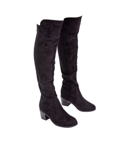 Bottes hauteur genoux britta femme noir Where´s That From Where´s That From