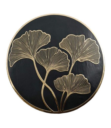 Set de Table en Relief Ginkobello 38cm Noir & Or
