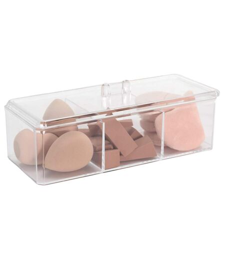 Organisateur & 16 Éponges à Maquillage Teint 22cm Transparent