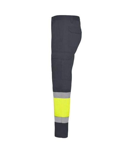 Pantalon Naos Homme Plomb Jaune Fluo Roly Workwear