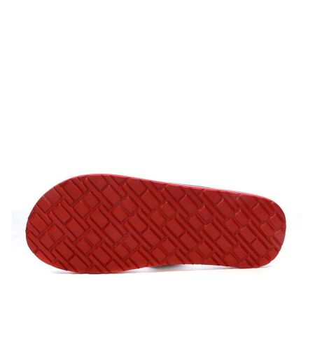 Tongs noirs/rouges homme tommy hilfiger patch - 40