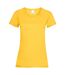 Womens/Ladies Value Fitted Short Sleeve Casual T-Shirt (Gold)