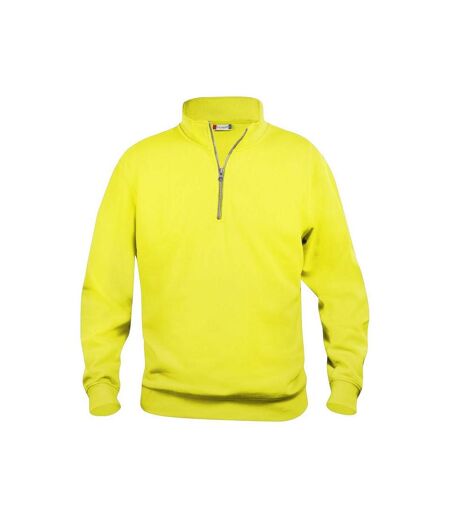 Sweat Basic Adulte Jaune Fluo Clique