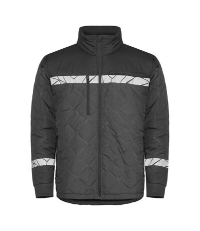 Mens Progression Quilted Lightweight Padded Jacket Grey Black Projob
