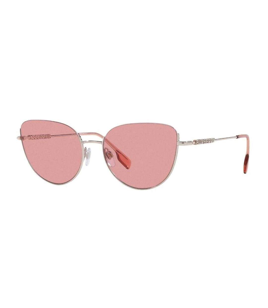 Womens/ladies Harper Plain Sunglasses One Size Silver Burberry-1
