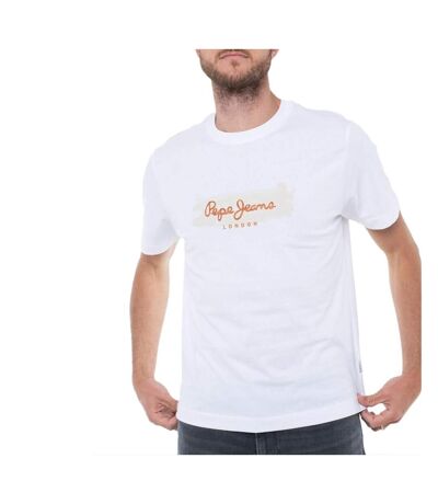 T-shirt blanc homme pepe jeans picthon- - l