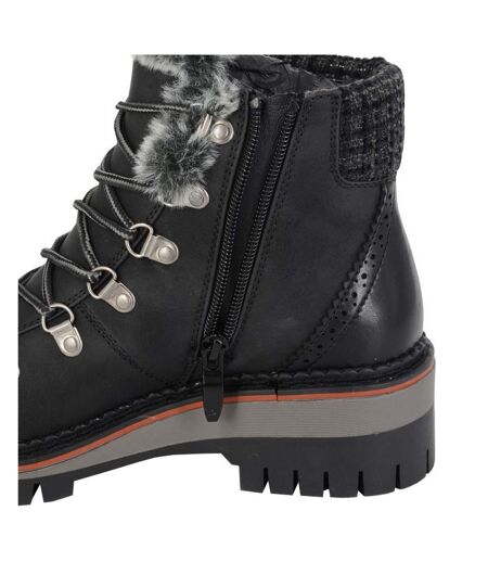Womens/ladies Teodora Boots Black Cipriata