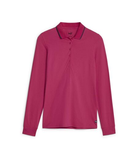 Polo Rose Femme Puma Longsleeve - L