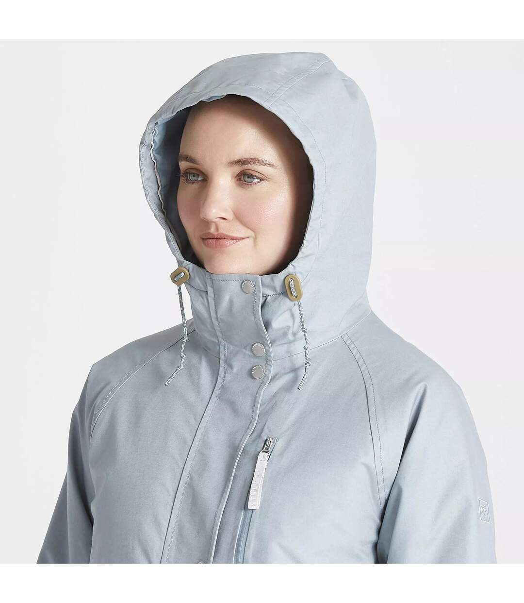 Womens/ladies saltaire waterproof jacket stormy sea/lunar grey Craghoppers-4