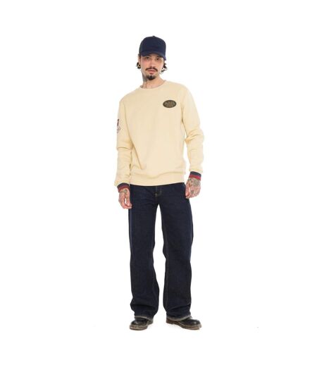Sweat col rond en molleton avec écusson Lewis Vondutch