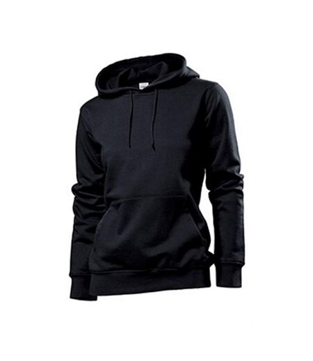 Stedman Womens/Ladies Hooded Sweat (Black Opal) - UTAB288