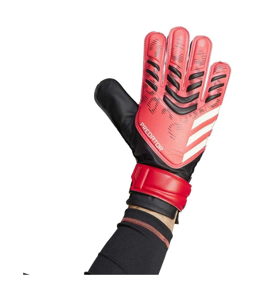 Gants De Gardien De But Entraînement Predator Adulte Rouge Noir Adidas-3