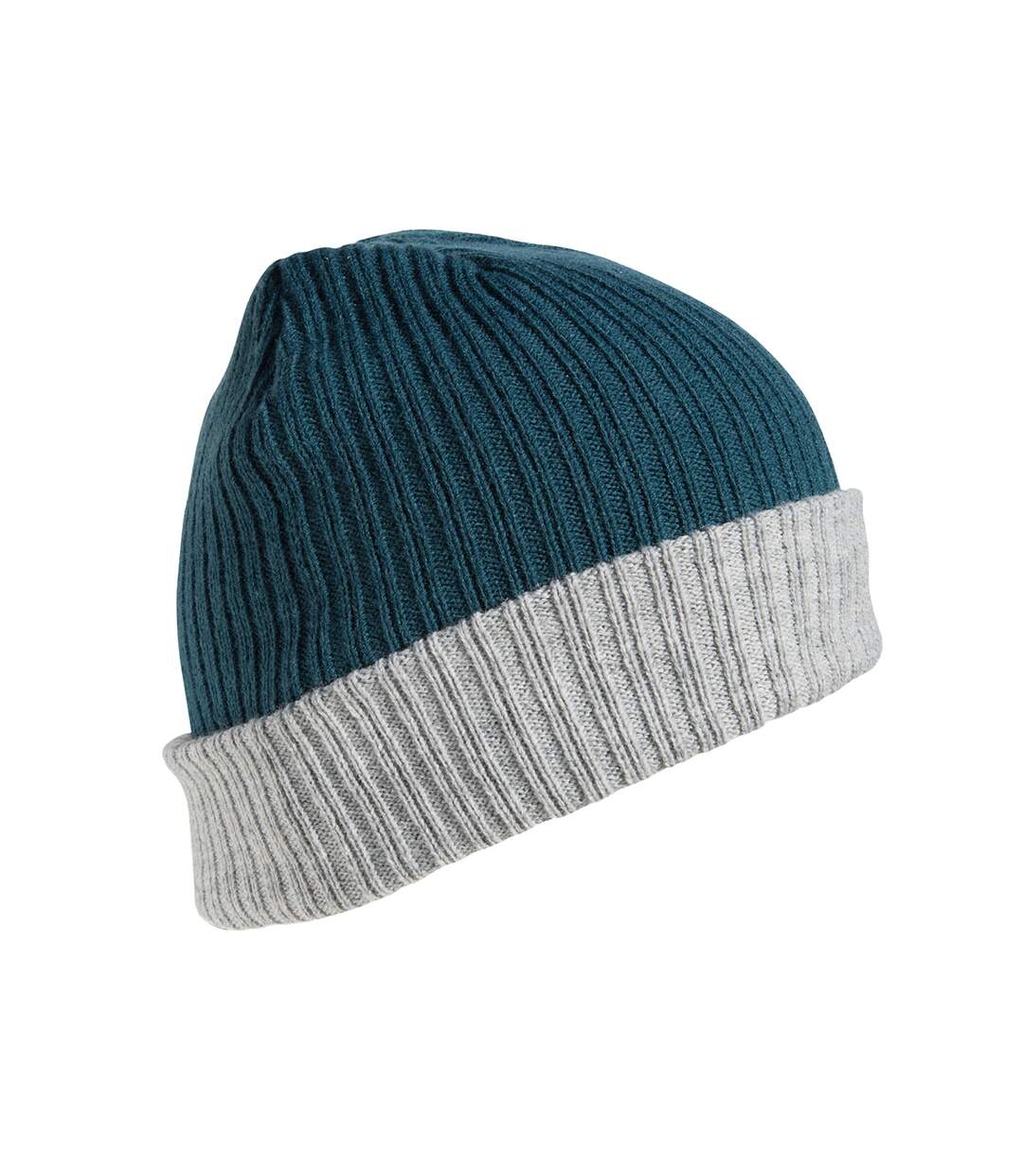 Bonnet adulte bleu sarcelle / gris Result Winter Essentials-2