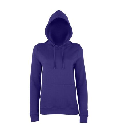 AWDis Just Hoods Womens/Ladies Girlie College Pullover Hoodie (Purple)