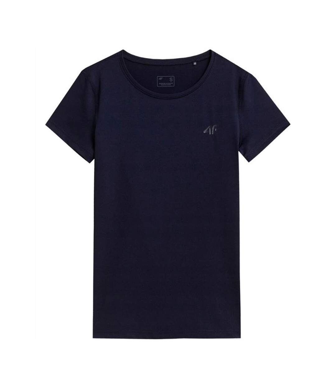 T-shirt H4l22 Tsdf352 Femme Bleu Marine 4F-1