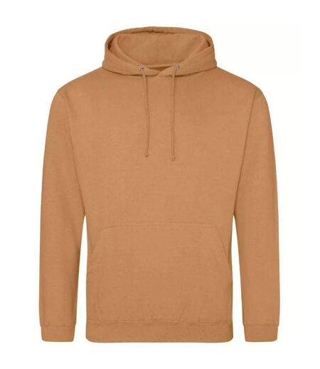 Sweat À Capuche College Adulte Marron Clair Awdis