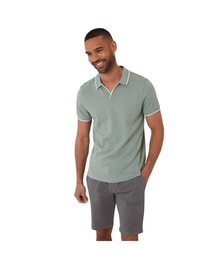 Polo Marriage Homme Vert De Gris Clair Threadbare