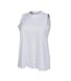 SF Womens/Ladies High Neck Sleeveless Vest / Top (White)