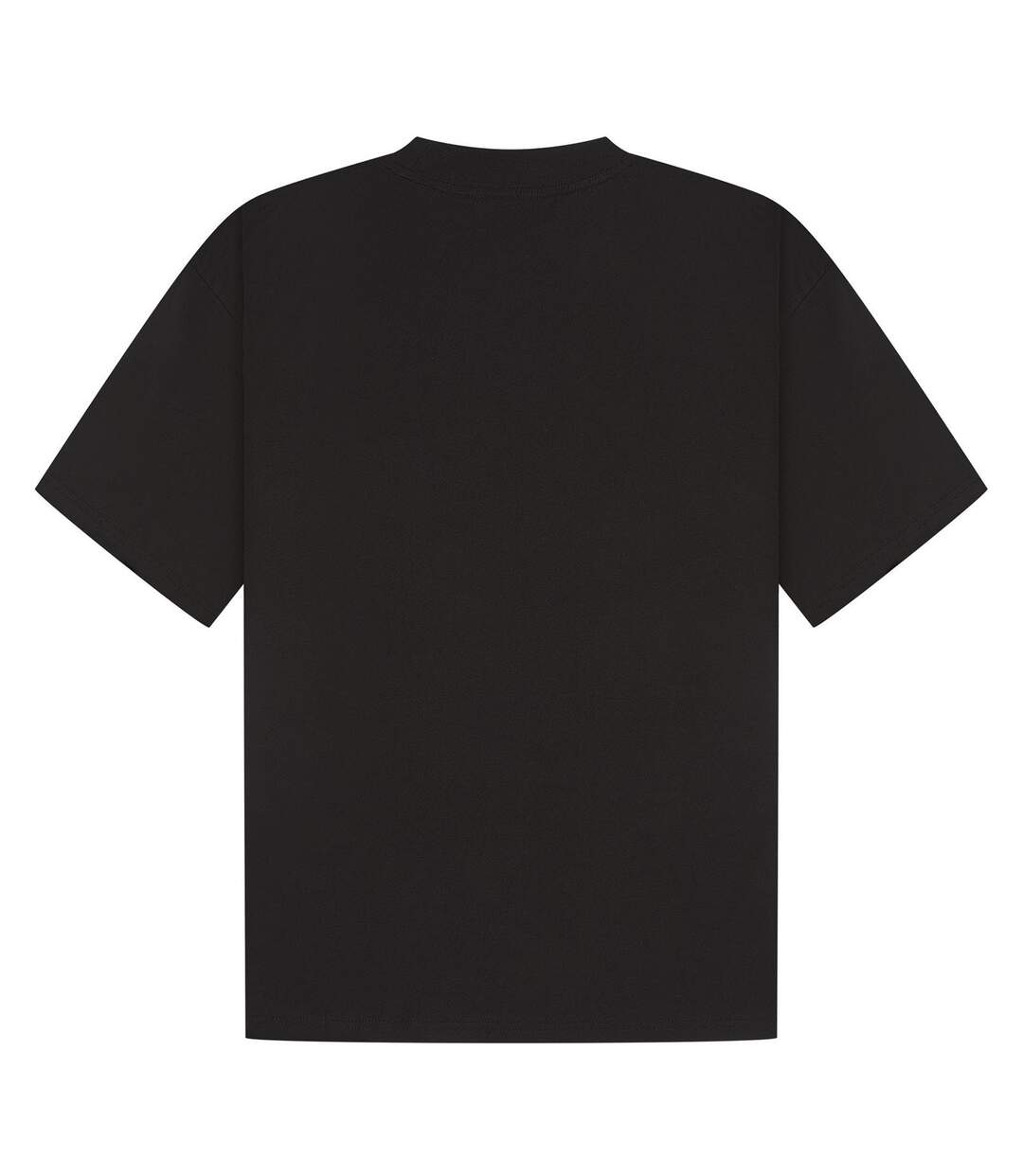 T-shirt oversize unisexe adulte en coton peigné ringspun à encolure allongée noir Casual Classics-2