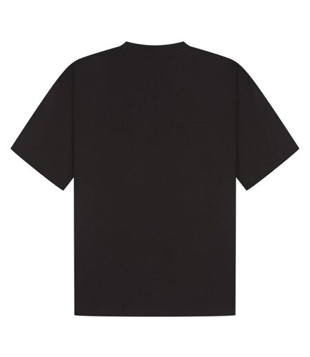 T-shirt oversize unisexe adulte en coton peigné ringspun à encolure allongée noir Casual Classics