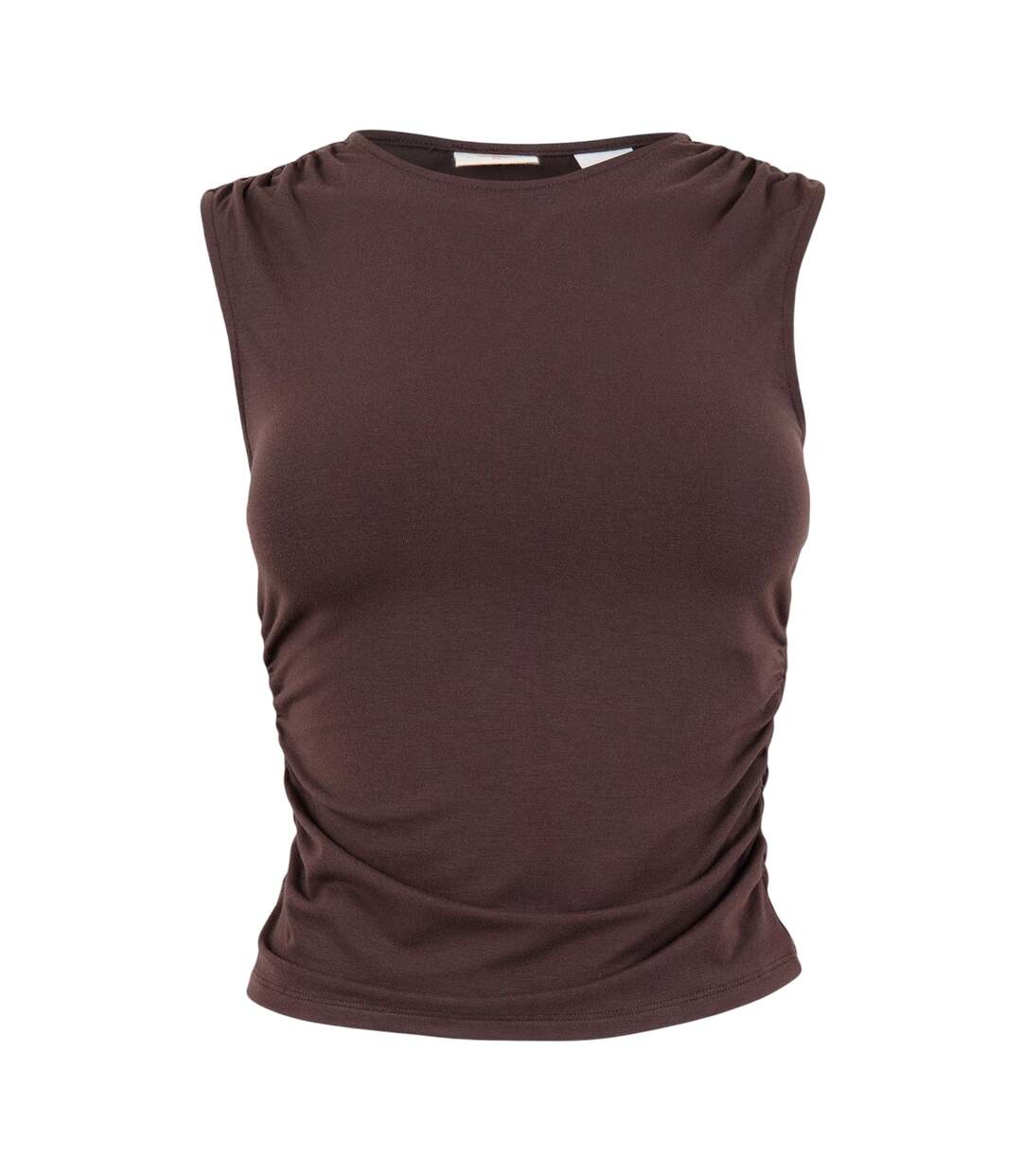 Womens/ladies Crystal Slim Tank Top Brown Levis-2