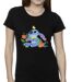 Disney T-shirt en coton motif oiseaux Lilo & Stitch Femme/Femme (Noir) - UTBI25900-3