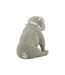 Statuette Déco Bulldog Sparky 17cm Argent-3