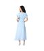 Robe mi-longue femme bleu clair Principles