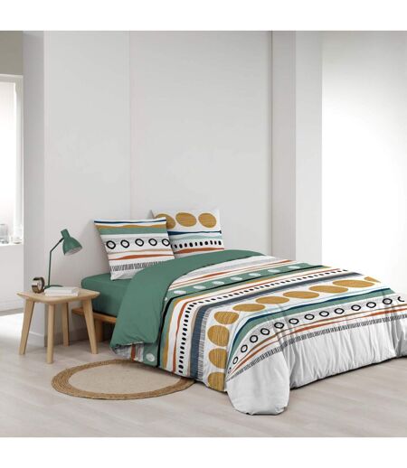 Parure de Lit 3 Pièces Asiana 200x200cm Vert