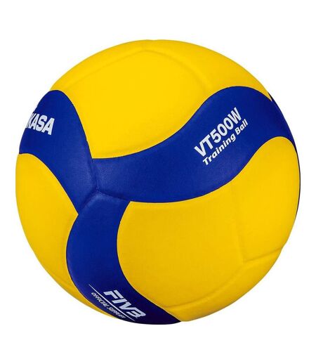 Ballon De Volley-ball Vt500w Taille 5 Bleu Jaune Mikasa