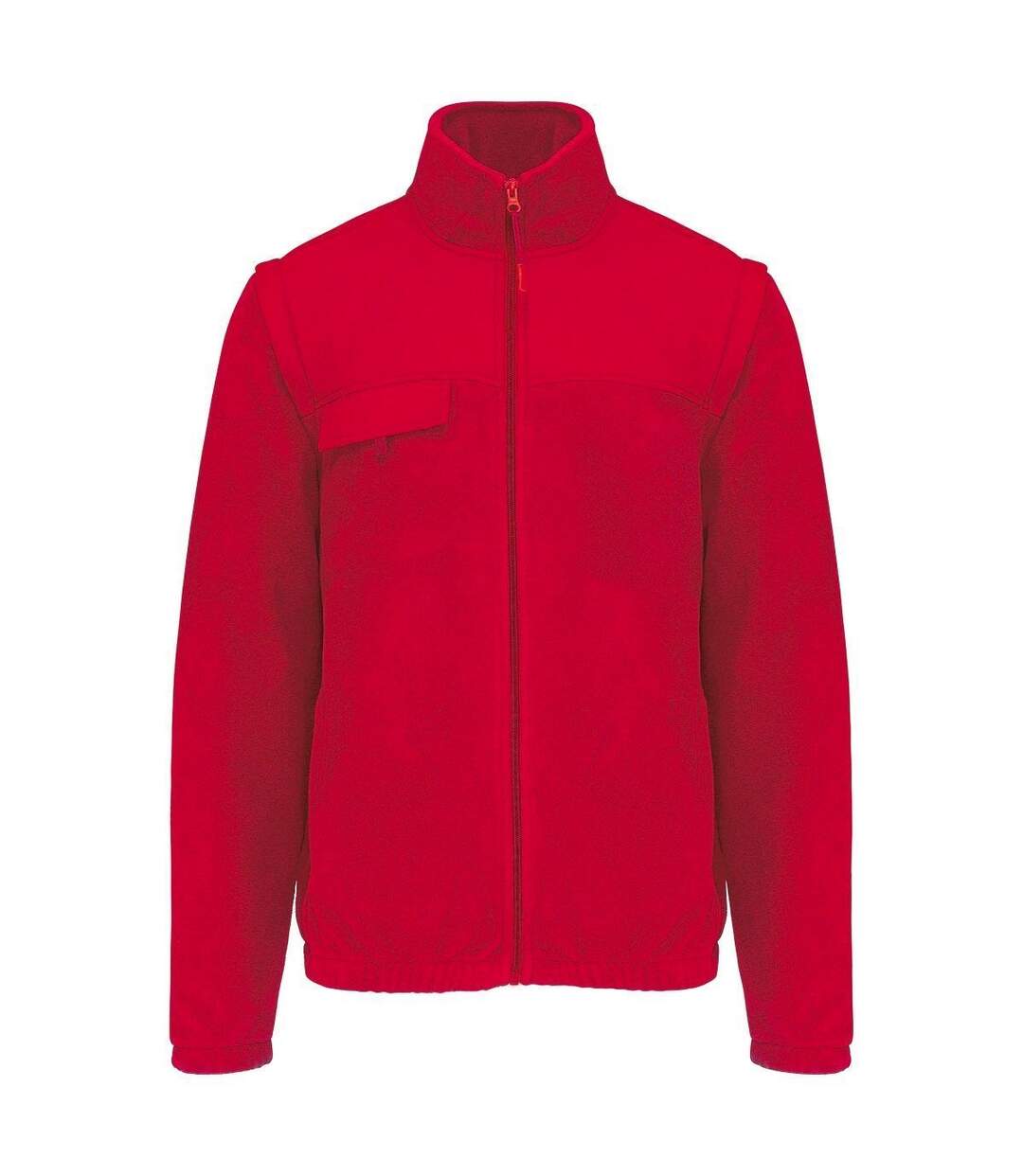 Veste polaire manches amovibles - WK9105 - rouge-1