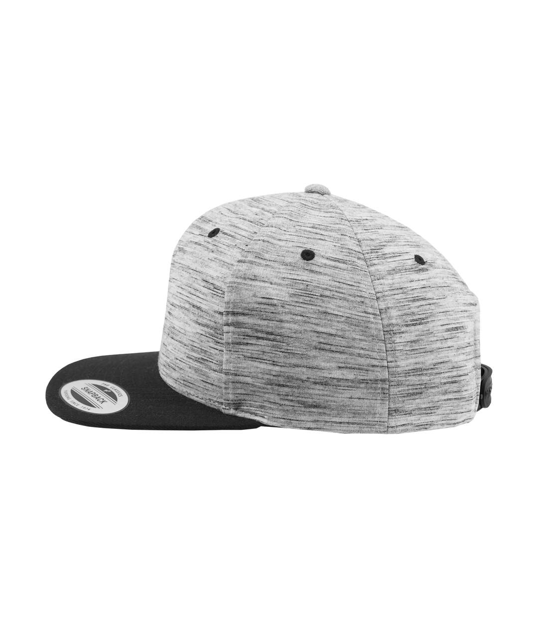 Casquette ajustable flexfit adulte noir / gris Yupoong-3