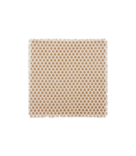 Lot de 2 Serviettes de Table Imprimé Maha 40cm Beige